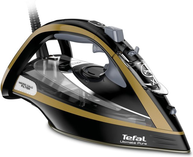 Tefal Ultimate Pure Dampfbügeleisen FV9847 in Schwarz mit 3200 Watt, Anti-Calc-Funktion und Auto-Shutoff - Bild 1