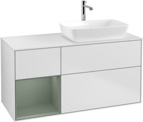 V&B Waschtischunterschrank Finion in Weiß lackiert, Breite: 120 cm, Tiefe: 50,1 cm, Höhe: 50,1 cm - Bild 1