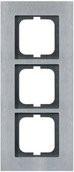 Busch-Jaeger 3-fach Rahmen Edelstahl Silber 1723-860 - Bild 1