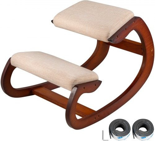 VEVOR Ergonomischer Kniestuhl aus Birkenholz mit Schaumstoffkissen für Home Office und Stressabbau - Bild 1