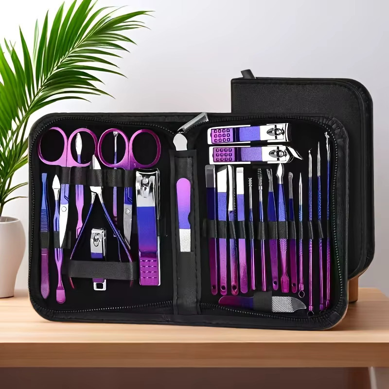 OLOEY Maniküre- und Pediküre-Set mit Edelstahl-Nagelknipser, Unisex - Bild 2