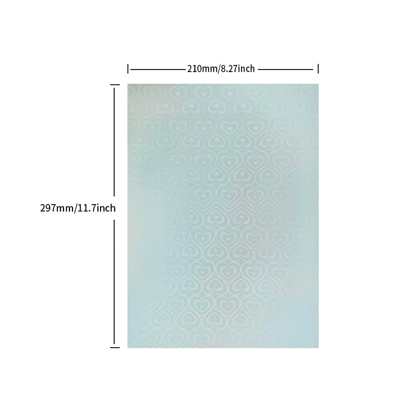 Tonpei Holografisches Vinyl-Aufkleberpapier A4 Transparent für Tintenstrahldrucker Wasserdicht und Reißfest - Bild 4