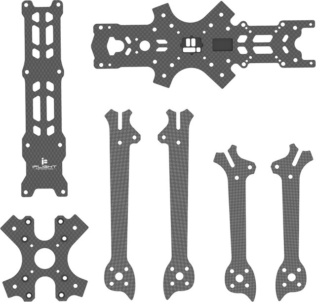 iFlight Nazgul ECO DC5 FPV-Rahmen-Ersatzteile Set mit CNC-Platten und TPU-Teilen - Bild 1