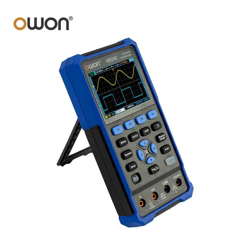 OWON HDS2202S HDS200 Serie Handheld Digital Oszilloskop 200 MHz 1GS/s 3 in 1 mit 2 Kanälen, Multimeter und 1CH Generator, Blau - Bild 2