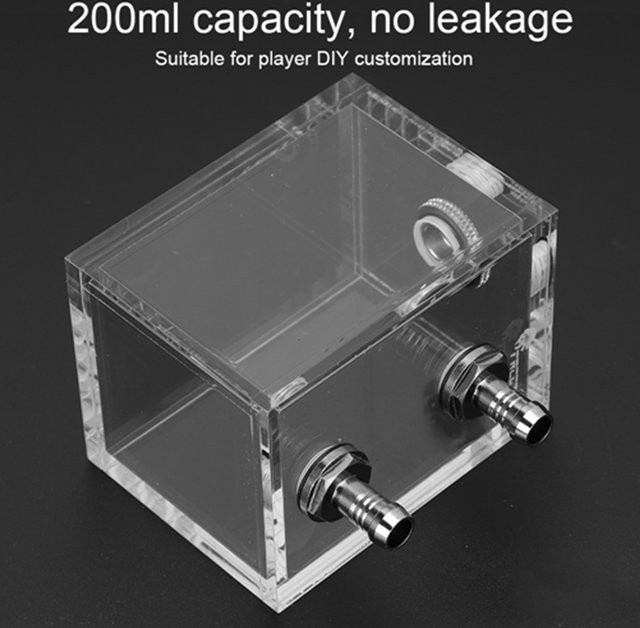 Transparenter Acryl-Wasserkühlbehälter mit 200ml Volumen für PC-Flüssigkühlsysteme - Bild 1