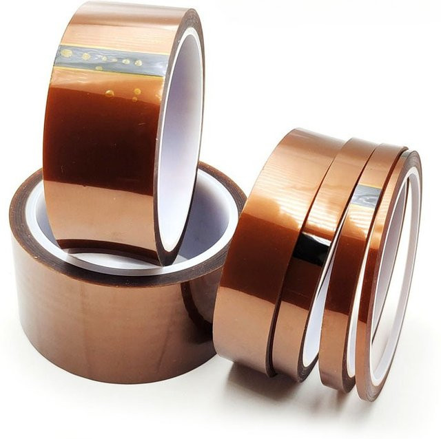 Hitzebeständiges Polyimid-Klebeband zur Drahtisolierung und zum Schutz von Leiterplatten, temperaturbeständig bis 180°C, Breite: 5-40 mm - Bild 1