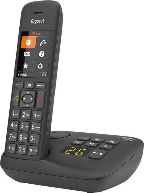 Gigaset C575A Schnurlostelefon in Schwarz mit Anrufbeantworter, Rufnummernanzeige und Freisprecheinrichtung - Bild 1