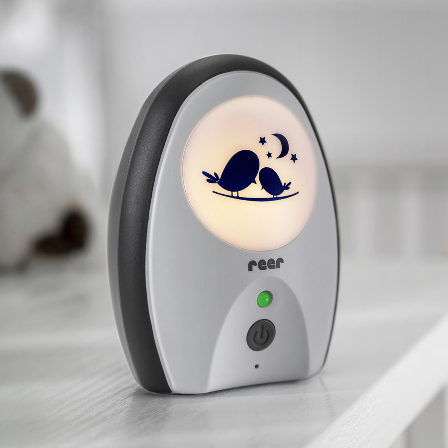 Reer Rigi Digital Babyphone mit Gegensprechfunktion und Vox Eco Mode, Weiss, Reichweite 300 m - Bild 2