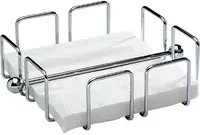 APS Serviettenhalter WIRE in Silber, B/T/H: 19 x 19 x 6,5 cm - Bild 1