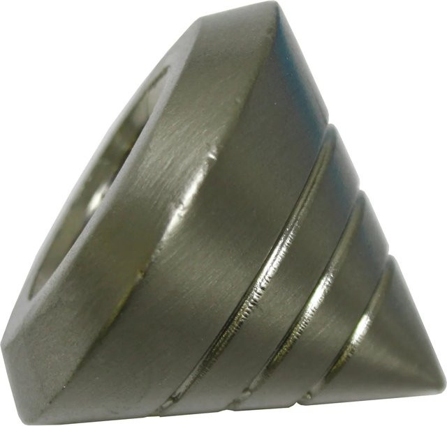 Gardinia Endknopf Memphis Kegel in Edelstahloptik, Silber, Durchmesser: 16 mm - Bild 1