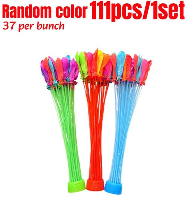 YULIN Wasserballons, 111-teiliges Set, rot, bunt / mehrfarbig - Bild 1