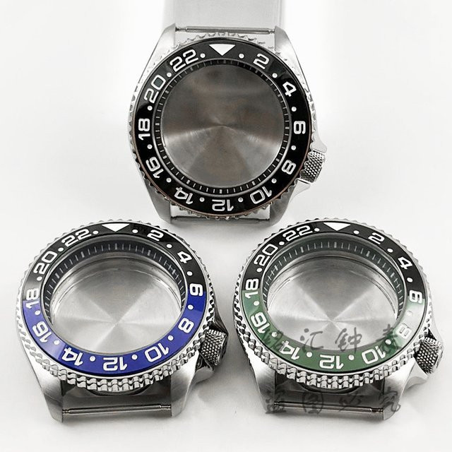 Uhrengehäuse LIYAN, 42 mm, Edelstahl, Schwarz, Unisex - Bild 1