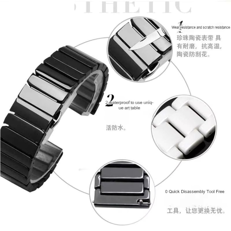 Movado Uhrenarmband Keramik, 20 mm, 22 mm - Bild 5