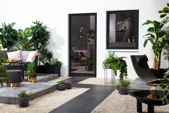 Hecht Fensterbausatz MASTER SLIM aus Fiberglas in Anthrazit B: 150 cm, H: 160 cm - Bild 1