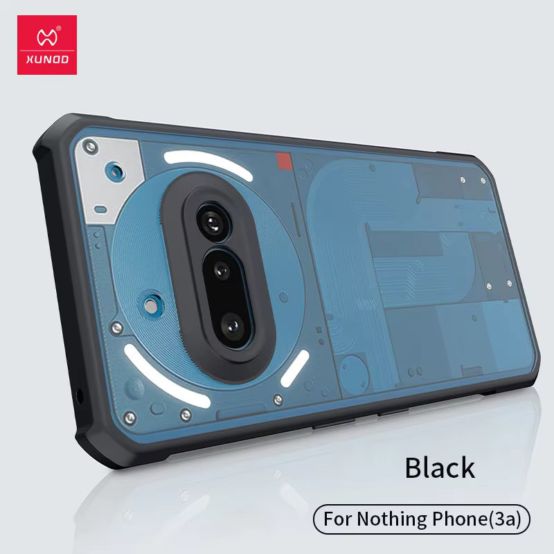XUNDD Schutzhülle für Nothing Phone 3A und 3A Pro, Transparent mit Linsenschutz und Anti-Drop Airbags aus TPU und PC - Bild 3