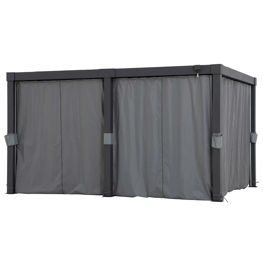 Sunjoy Vorhang für Matterhorn-Lamellenpergola, blickdicht, Breite: 306 cm, Höhe: 406 cm - Bild 2