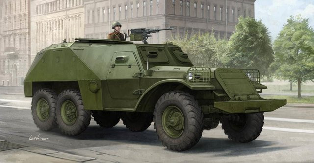 Trumpeter Soviet BTR-152K1 APC, Fahrzeug, Grün - Bild 1