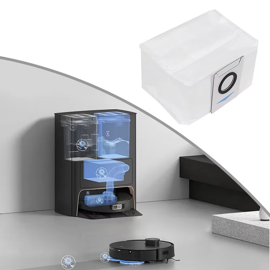 Ecovacs Staubsammelbeutel für Deebot X1 OMNI, TURBO, T10 OMNI, TURBO und T20 Pro in Weiß - Bild 4