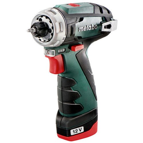Metabo PowerMaxx BS Basic Set Akku-Bohrschrauber 12 V mit 41-teiligem Zubehör in Grün/Schwarz - Bild 3