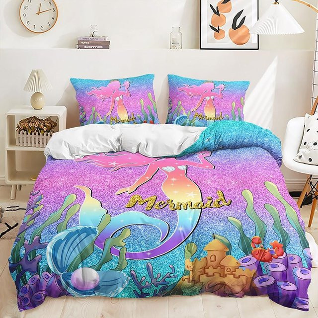 Lodestar Bettwäscheset Meerjungfrau Regenbogen aus Polyester in Multicolour, B/H: 228 x 228 cm - Bild 1