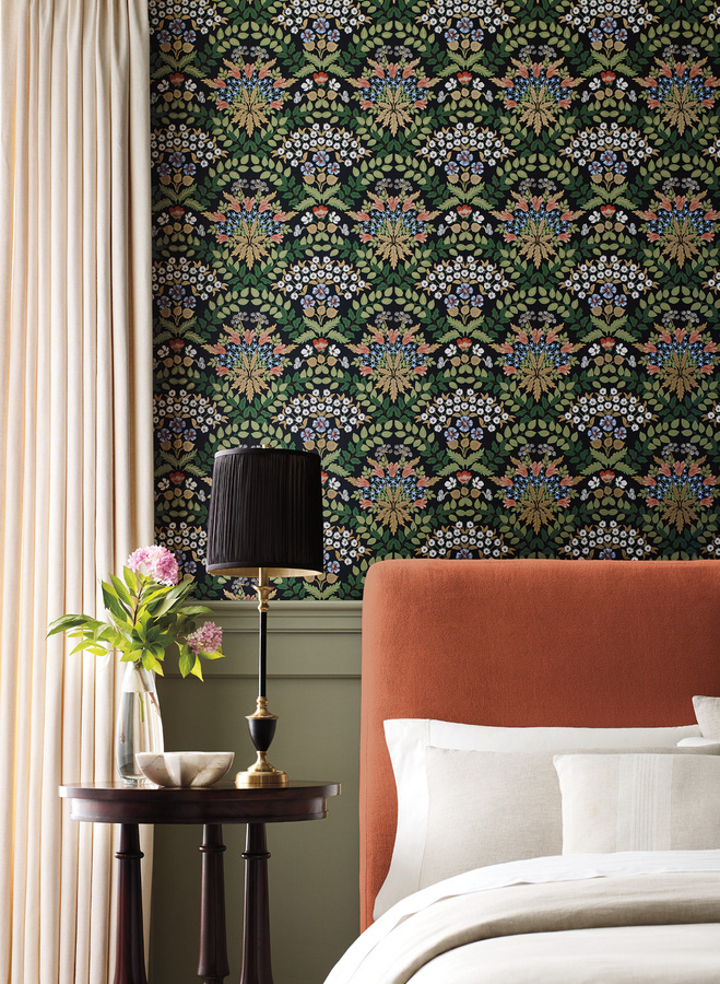 Rifle Paper Co. Tapete Bramble RP7318 floral botanical Natur Gold Multicolour Vlies-Tapete - Bild 1
