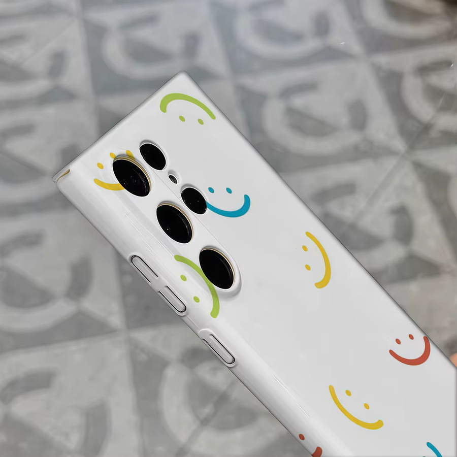 Regenbogen-Lächeln Stoßfeste Handyhülle für Samsung Galaxy S25 Ultra, S24 und S23 Ultra Plus in Multicolour - Bild 4