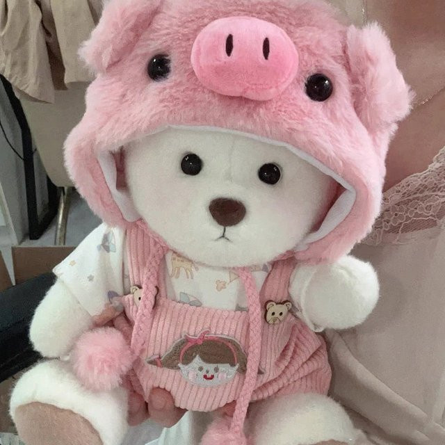 Bandai Lena Gelenk-Bärenpuppe, Kuschelpuppe, 30cm - Bild 1