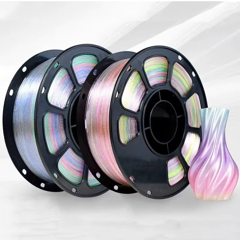 EasyThreed PLA Filament Kristall Glitzerpunkt Regenbogen Multicolour 1,75 mm - Bild 3