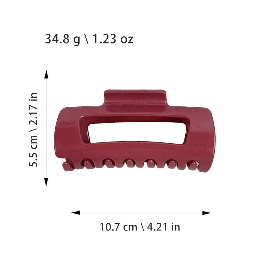 MEPHINA Haarnadel Shark Clip, Quadrat, Weiches Silikon - Bild 4