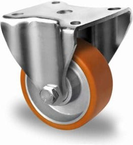 CASCOO Bockrolle Serie DAU5 mit Doppelkugellager Durchmesser 100 mm aus Stahl und Aluminium - Bild 1