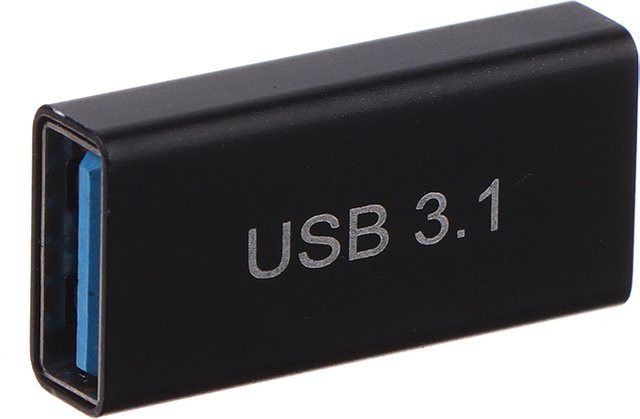 JETTING USB 3.0 auf USB Typ C Adapter Converter Buchse zu Buchse in Schwarz - Bild 1