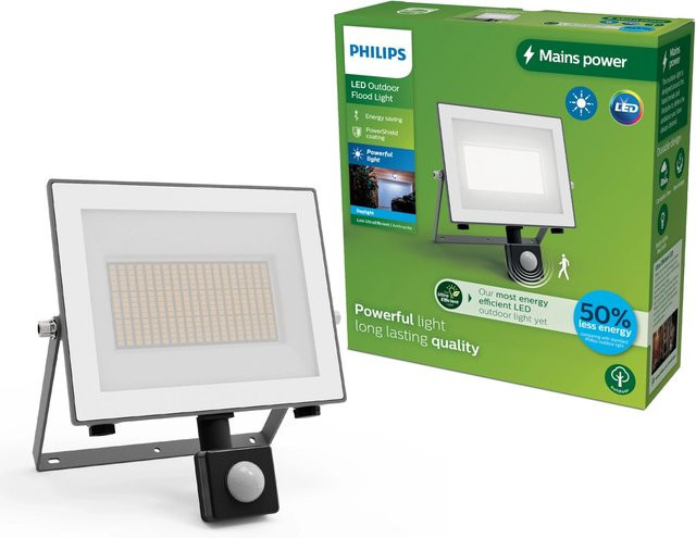 Philips LED Außenstrahler Lois Flutlicht mit Bewegungsmelder, 24W, Kaltweiß, 5.000 K, Anthrazit - Bild 1