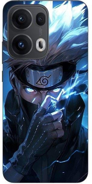 Maniacase Handyhülle für Oppo Reno 13 Pro 5G mit Kakashi Hatake Anime Fanart in Schwarz - Bild 1
