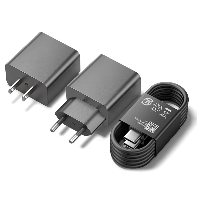 Samsung Original PD 60W Schnellladegerät mit USB-C Typ-C Kabel in Schwarz - Bild 4