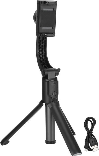 KONNWEI Multifunktions Bluetooth Selfie Stick und Handheld Stabilisator mit Stativ-Funktion für Live Broadcasts, Schwarz - Bild 1