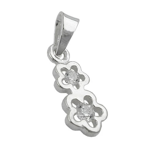 SIGO Anhänger Blüten, Zirkonia, 925 Silber - Bild 1