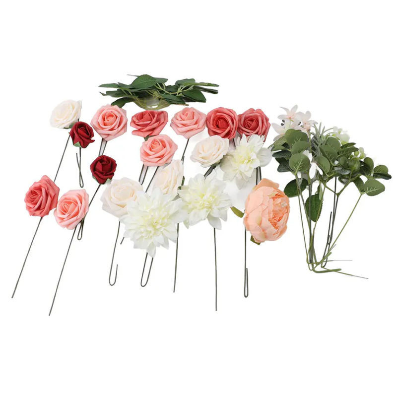 CosyHome Künstliche Rose aus Schaumstoff für DIY Dekoration und Hochzeiten, Mehrfarbig - Bild 1
