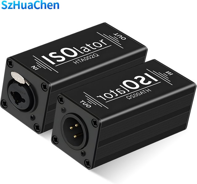 TITAK 1-Kanal XLR Audio-Isolator Rauschunterdrückungsfilter in Schwarz - Bild 1