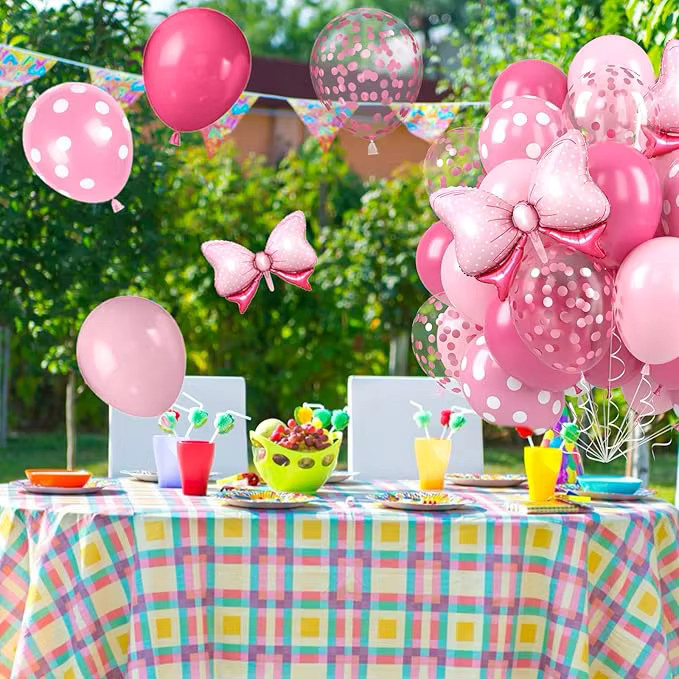 30 Stück rosa Schleifenballons von BALONAQ für Kindergeburtstage und Babypartys - Bild 3