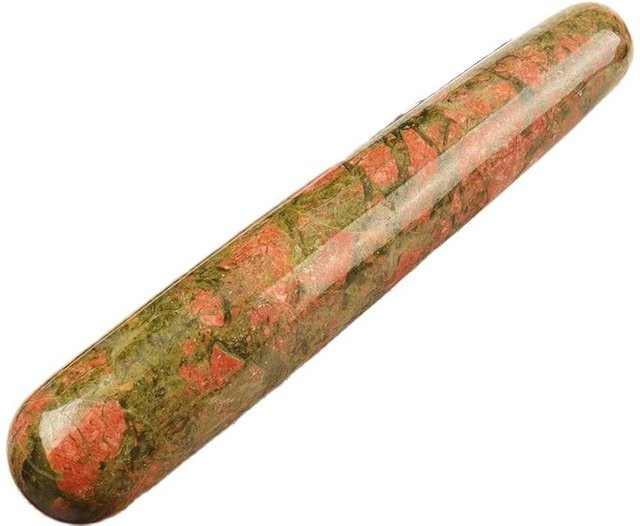 Muyijaderies Unakite Massage-Stick, Naturstein Kristall, Unisex - Bild 1