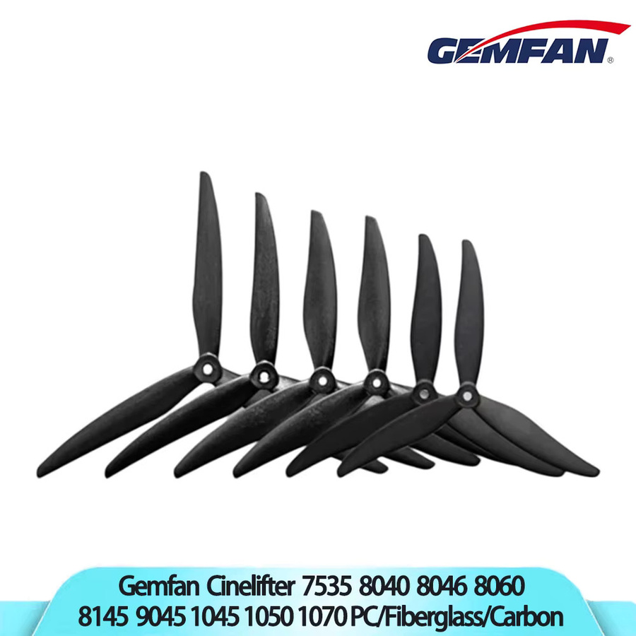 Gemfan Cinelifter 3-Blatt-Propeller für 7-10 Zoll FPV-Drohnen in Schwarz - Bild 2