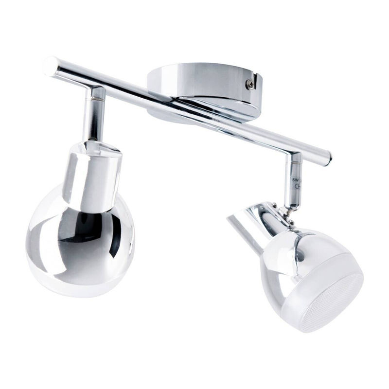 Näve LED-Deckenleuchte Chromey in Chrom, 2 Brennstellen, inkl. Leuchtmittel warmweiß, B/H/T: 30 x 13 x 8 cm - Bild 4