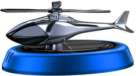 Solarbetriebenes Hubschrauber-Autoparfüm mit ätherischen Ölen, Blau - Bild 1