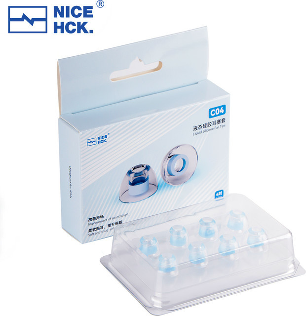 NICEHCK C04 Flüssigsilikon-Ohrstöpsel in Transparent zur Geräuschisolierung und Soundstage-Erweiterung für In-Ear-Monitore - Bild 1