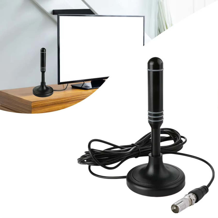 APWIKOGER Digitale TV-Antenne für DVB-T, DVB-T2 und DAB mit 300 cm Koaxialkabel in Schwarz - Bild 4