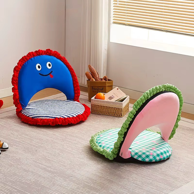 LIUSHADUOLA Tatami Faulenzerstuhl mit floralem Design in Multicolour, verstellbarer Einzelsitzkissen-Stuhl für Schlafzimmer und Erkerfenster - Bild 2