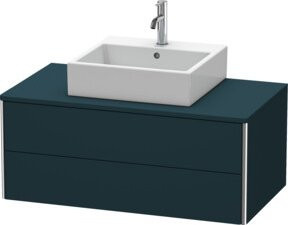 Duravit Waschtischunterschrank XSquare wandhängend in Mattblau mit 2 Schubladen, B: 100 cm, T: 54,8 cm, H: 40 cm - Bild 1