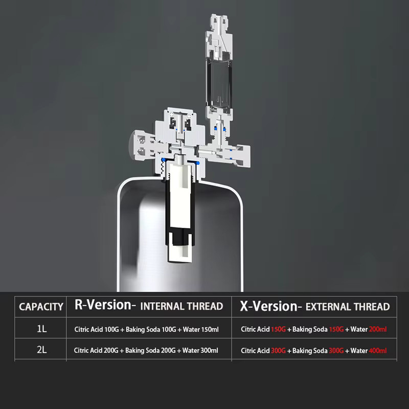 Dreamburgh Aquarium CO2 Generator System aus Edelstahl in Silber mit Blasenmesser zur Wasserinjektion für Wasserpflanzen - Bild 3