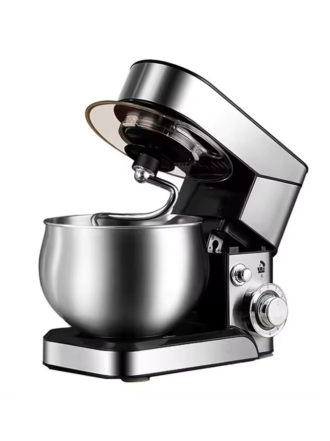 BABEJING 3-in-1 Eipulver-Mixer und Teigbereiter aus Edelstahl in Silber und Grau für Haushalt und Gewerbe - Bild 1