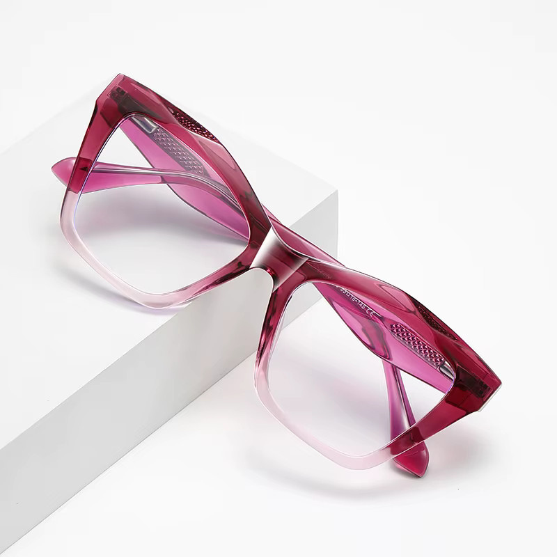 TWOOO Cat-Eye Korrektionsbrille, Damen, Vollrand, TR90, Anti-Blaulicht - Bild 2